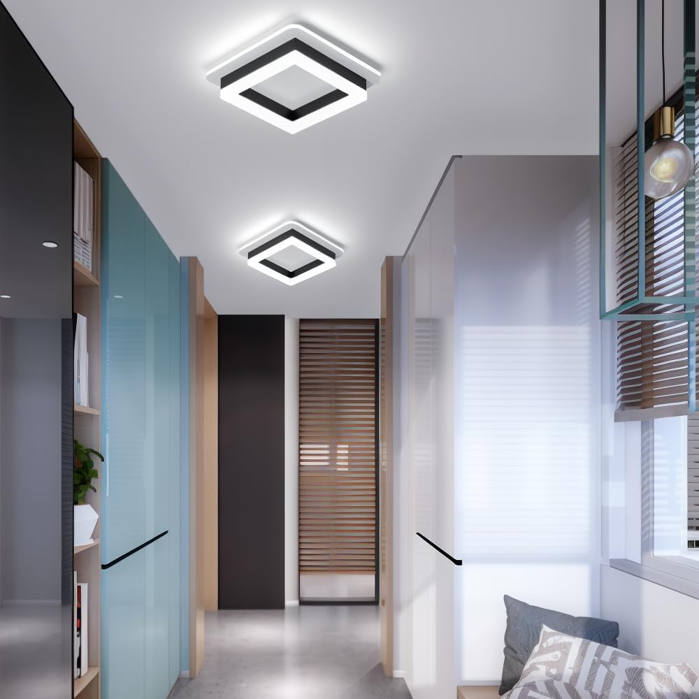Plafonnier LED Carré Design Moderne 24W