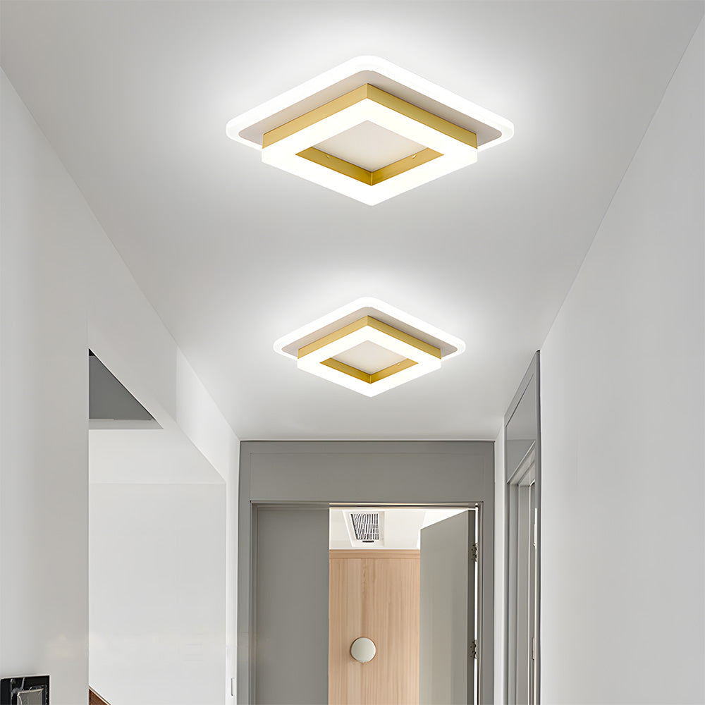 Plafonnier LED Carré Design Moderne 24W