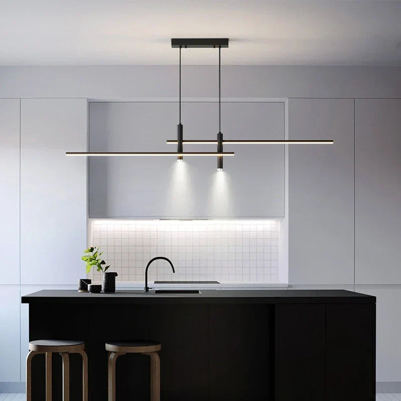 Suspension LED Dimmable avec Télécommande, Luminaire pour Table à Manger