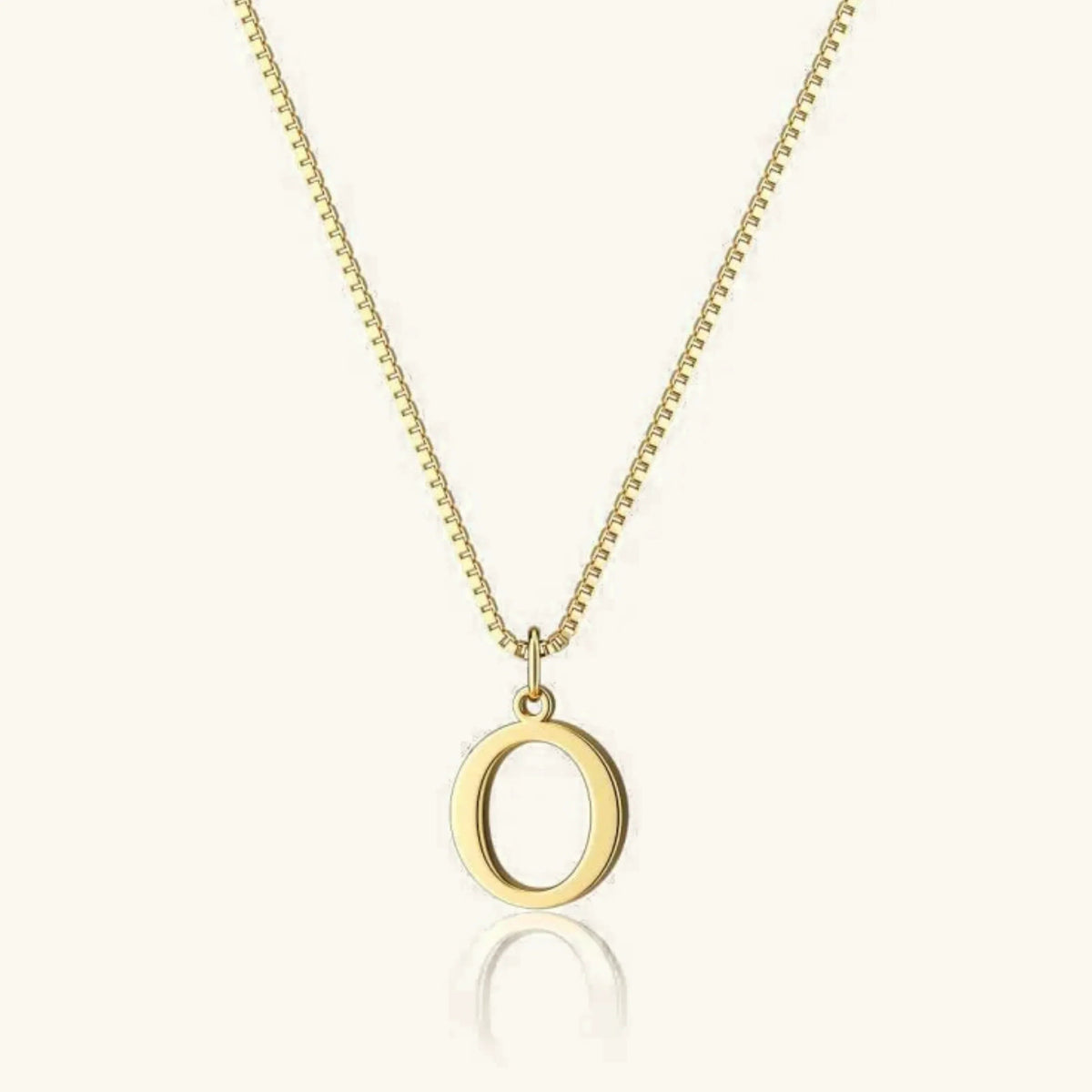 Collier Pendentif Lettre Initiale Plaqué Or