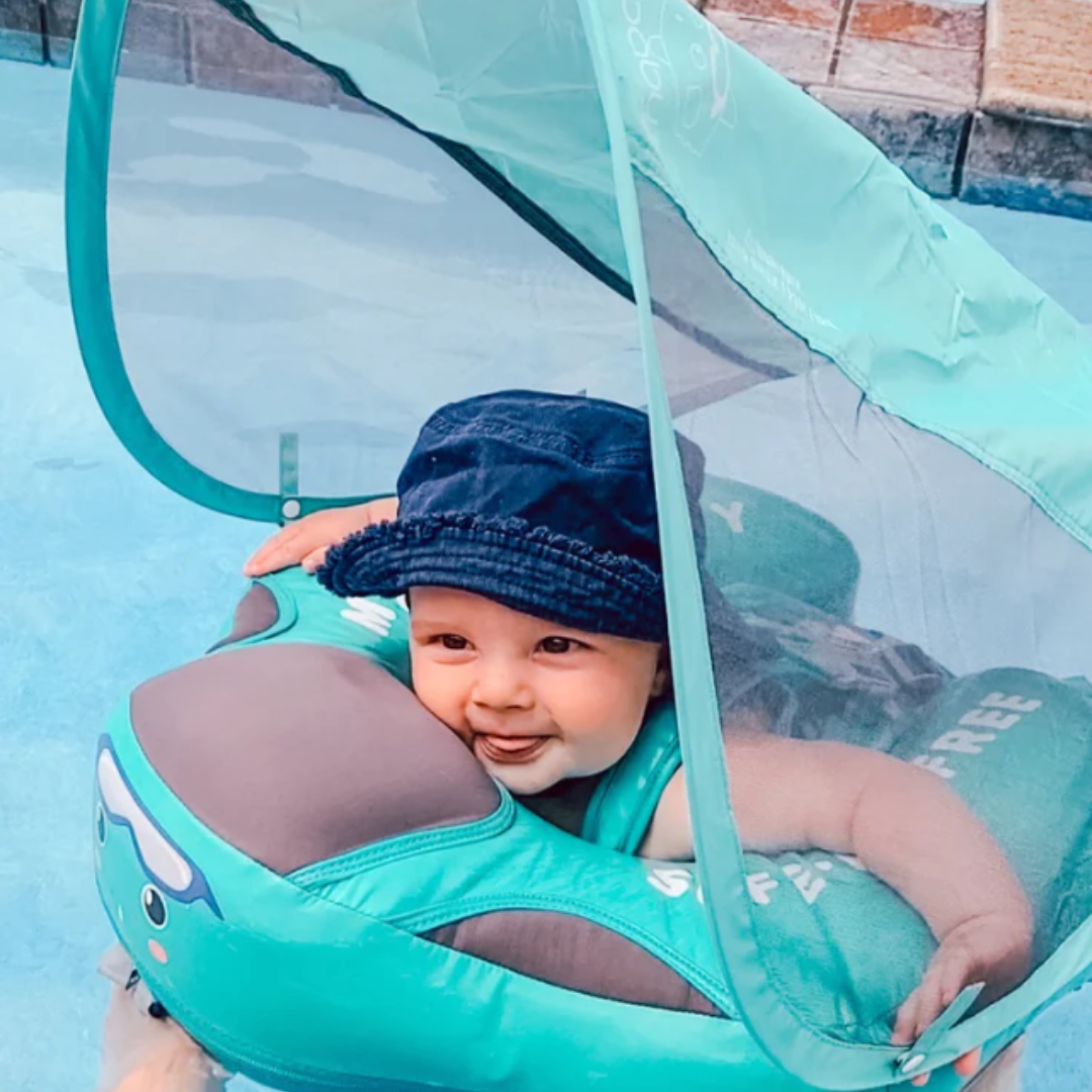 Baby Floatation Belt – Foam Material with Removable UV Canopy for Safe Use in the Bathtub or Pool
