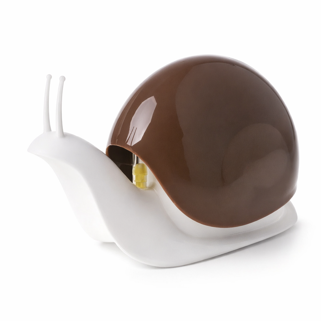 Portable Soap Dispenser – Snail-Shaped, Compact Plastic Design for Travel and Everyday Use