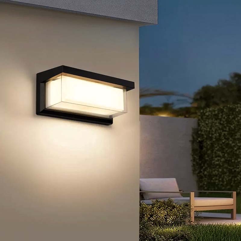 Motion-Sensor Wall Light – Black, Waterproof LED for the Garden, Porch, or Driveway