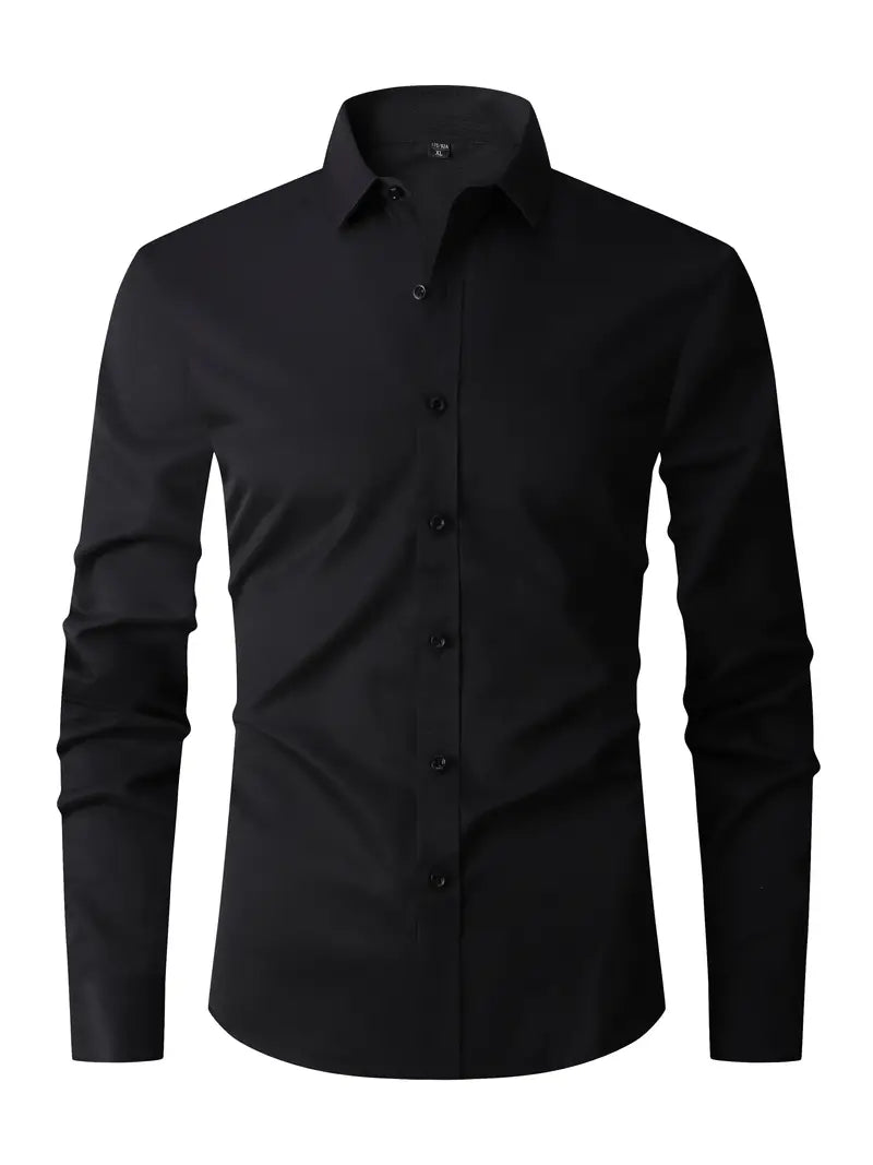 Chemise Homme Coupe Slim Manches Longues - Col Classique