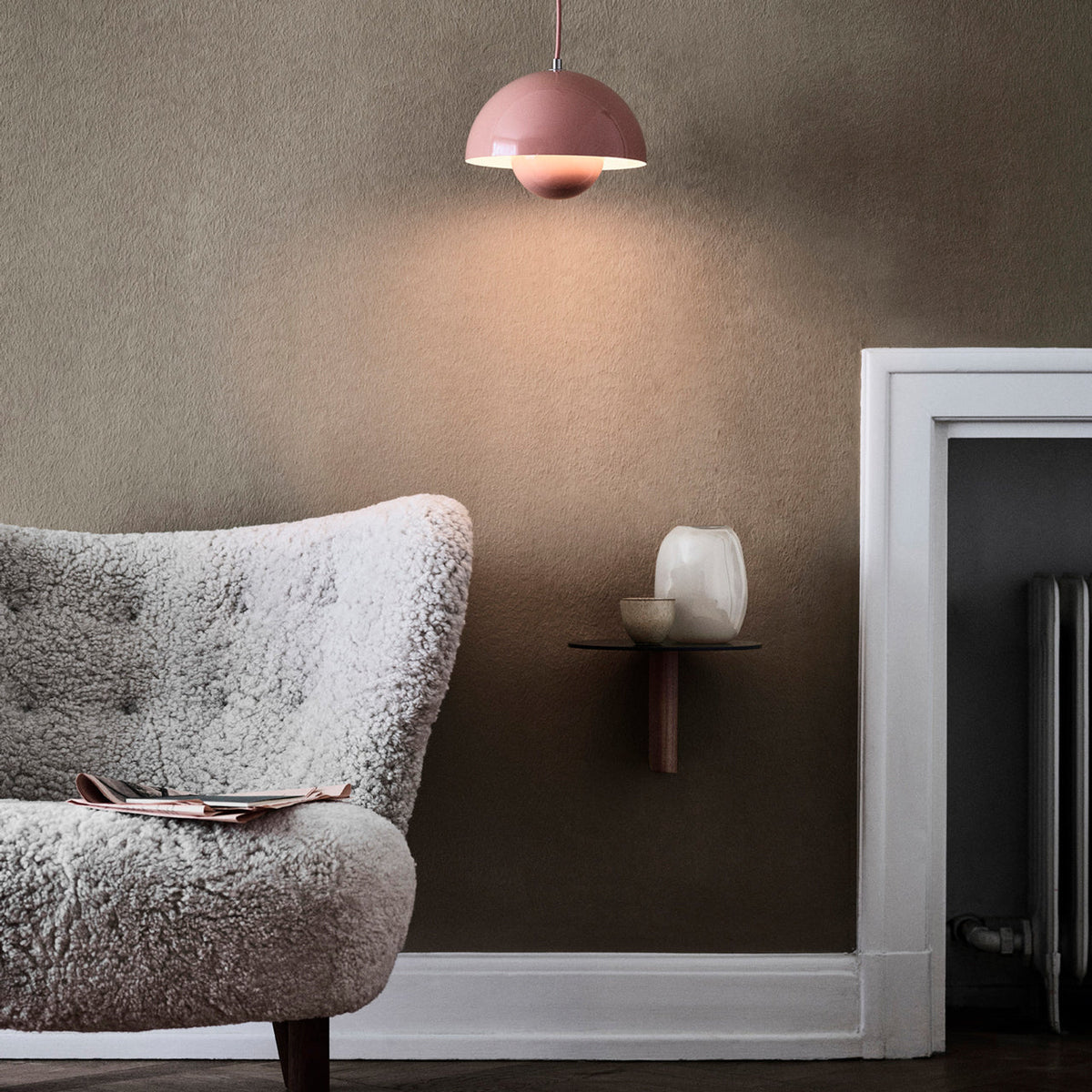 Plafonnier en Fer Design Nature, Lumière Blanc Chaud