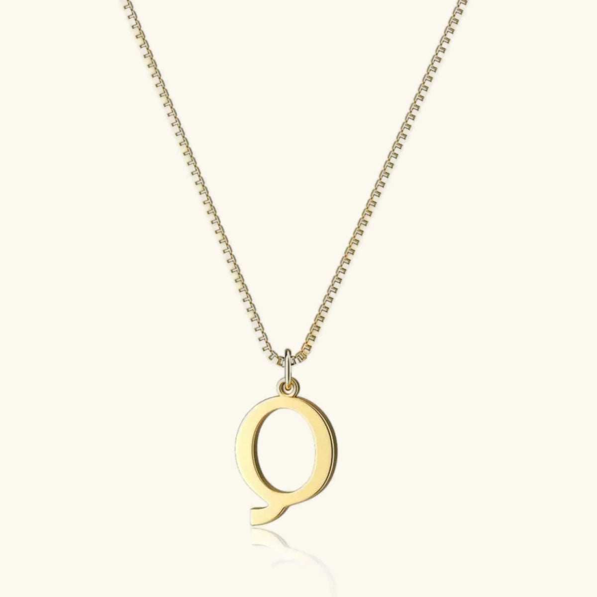 Collier Pendentif Lettre Initiale Plaqué Or