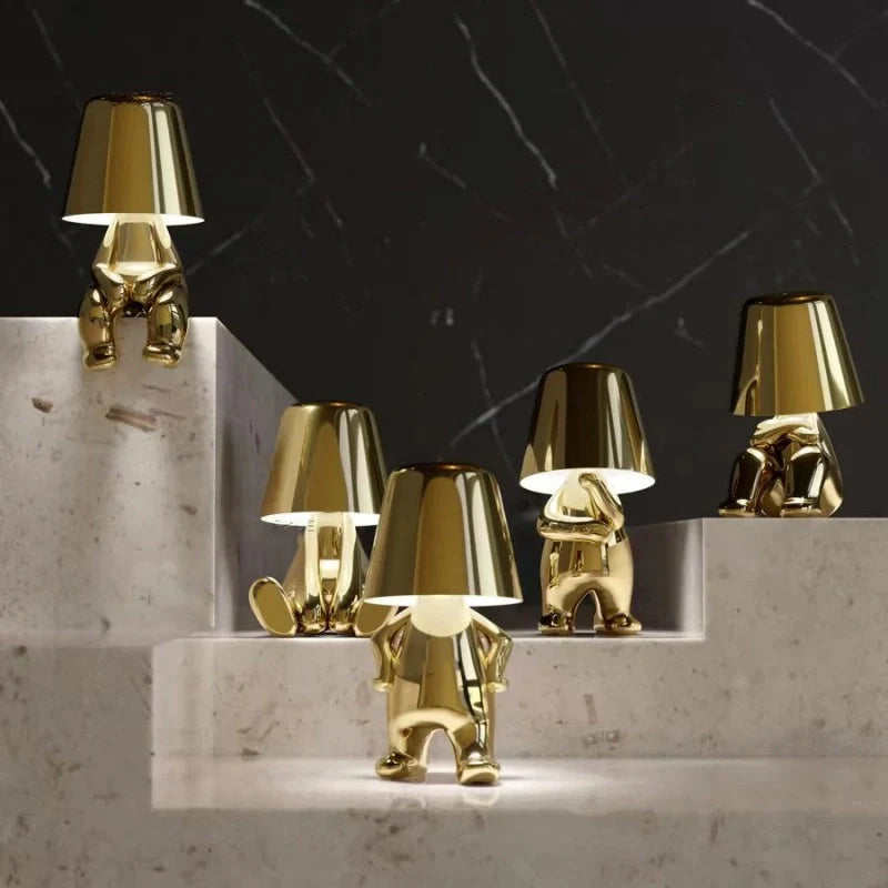 Dimmable Table Lamp – Resin, Creative Design for a Desk or Nightstand