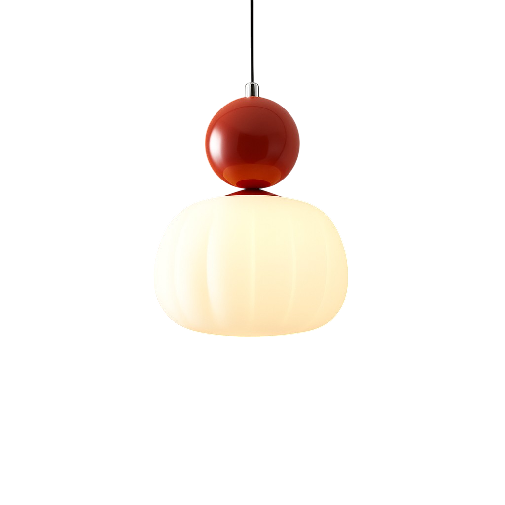 Suspension Art Déco Lampe de Plafond Globe Coloré