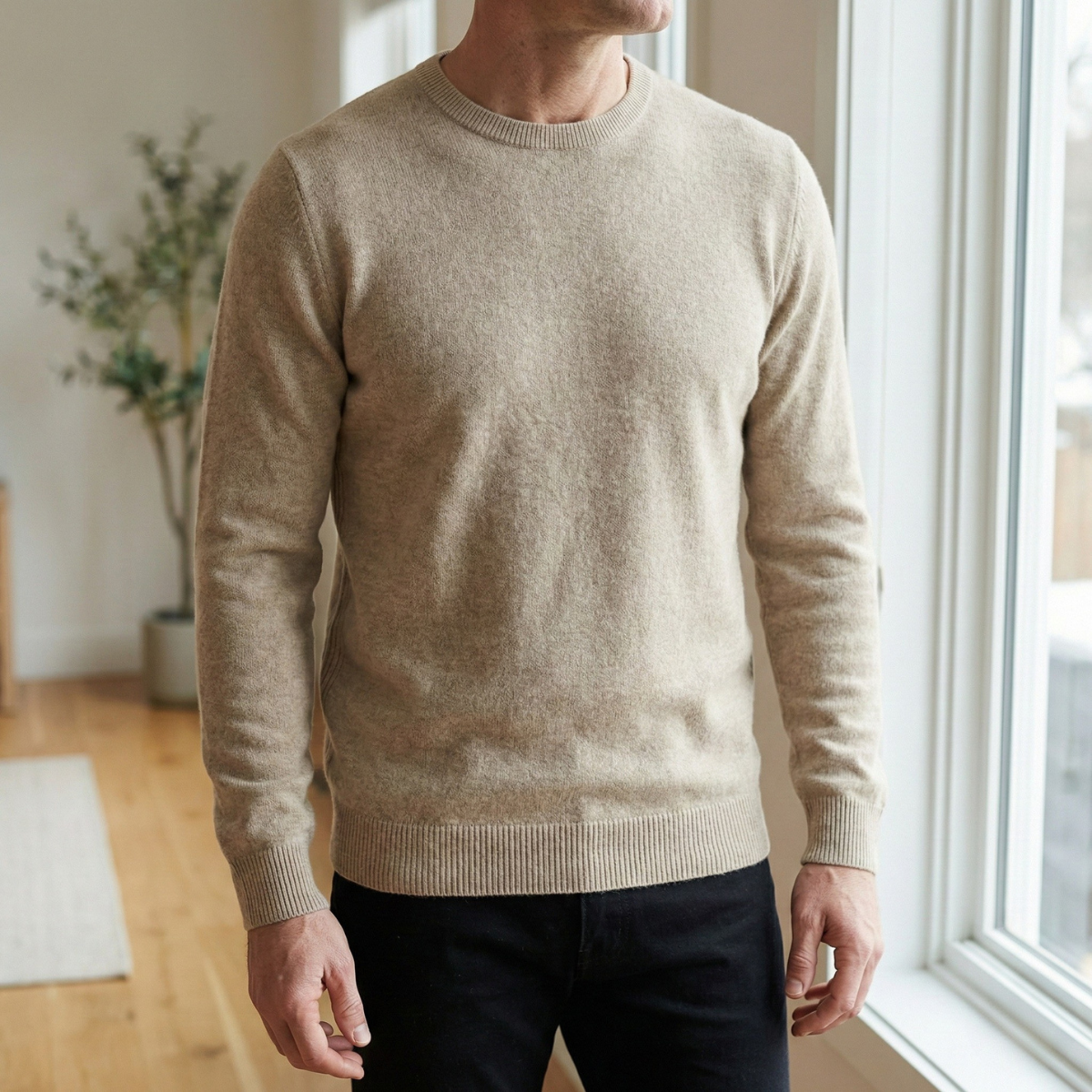 heren crew neck sweater