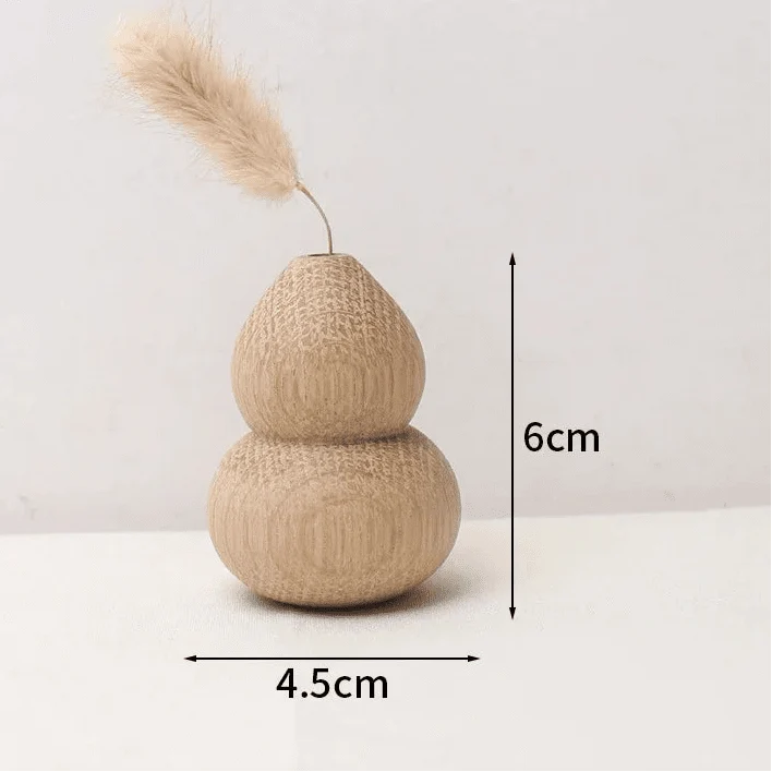 Rustikale Holzvase - Minimalistische Blumendekoration Aus Hochwertigem Naturholz 7