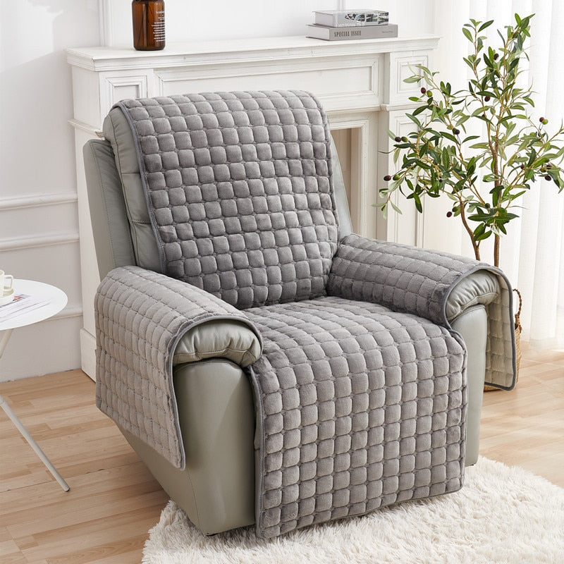 Protection souple pour fauteuil – Imperméable, gris neutre pour salon ou salle de jeux