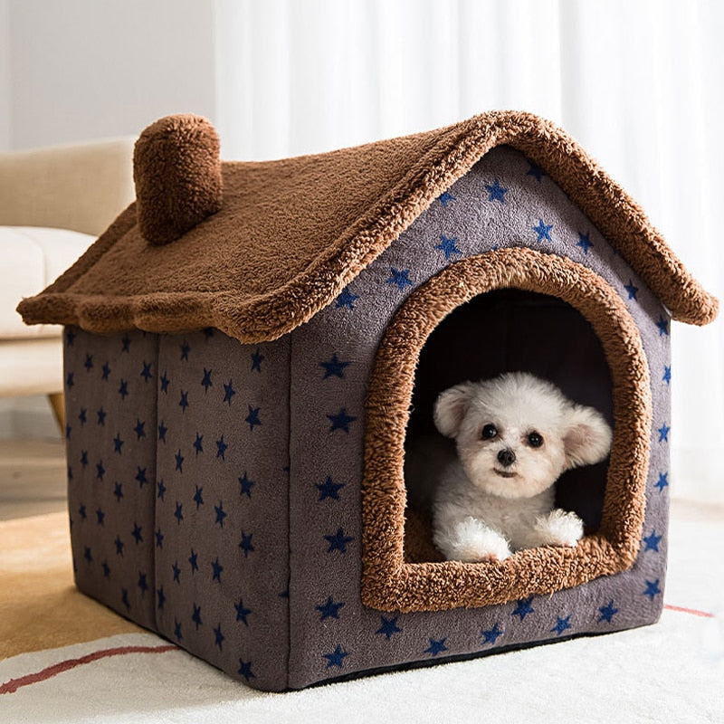 Pet House – Soft Fabric, Various Colors and Patterns for Small Pets Up to 4 kg
