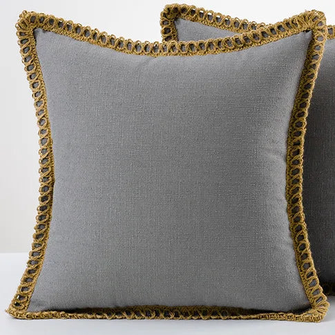 Cushion cover – Polyester, colorful, French style, for a sofa or bed