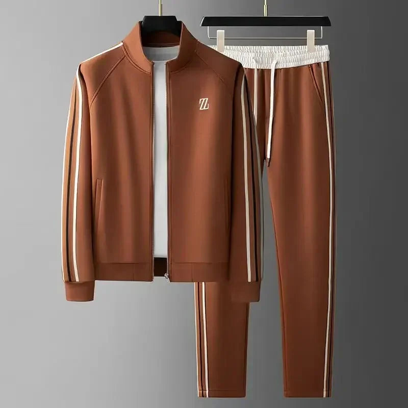 Survêtement Homme en Coton avec Détails Cuir