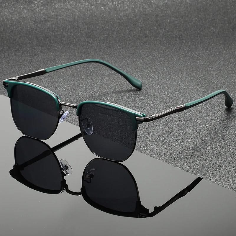 Lunettes de Soleil Clubmaster Monture Métal Polie