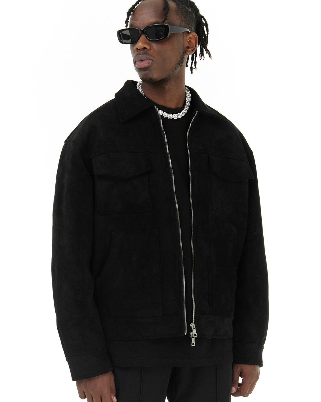 Veste Homme Field en Suédine Végane de Haute Qualité