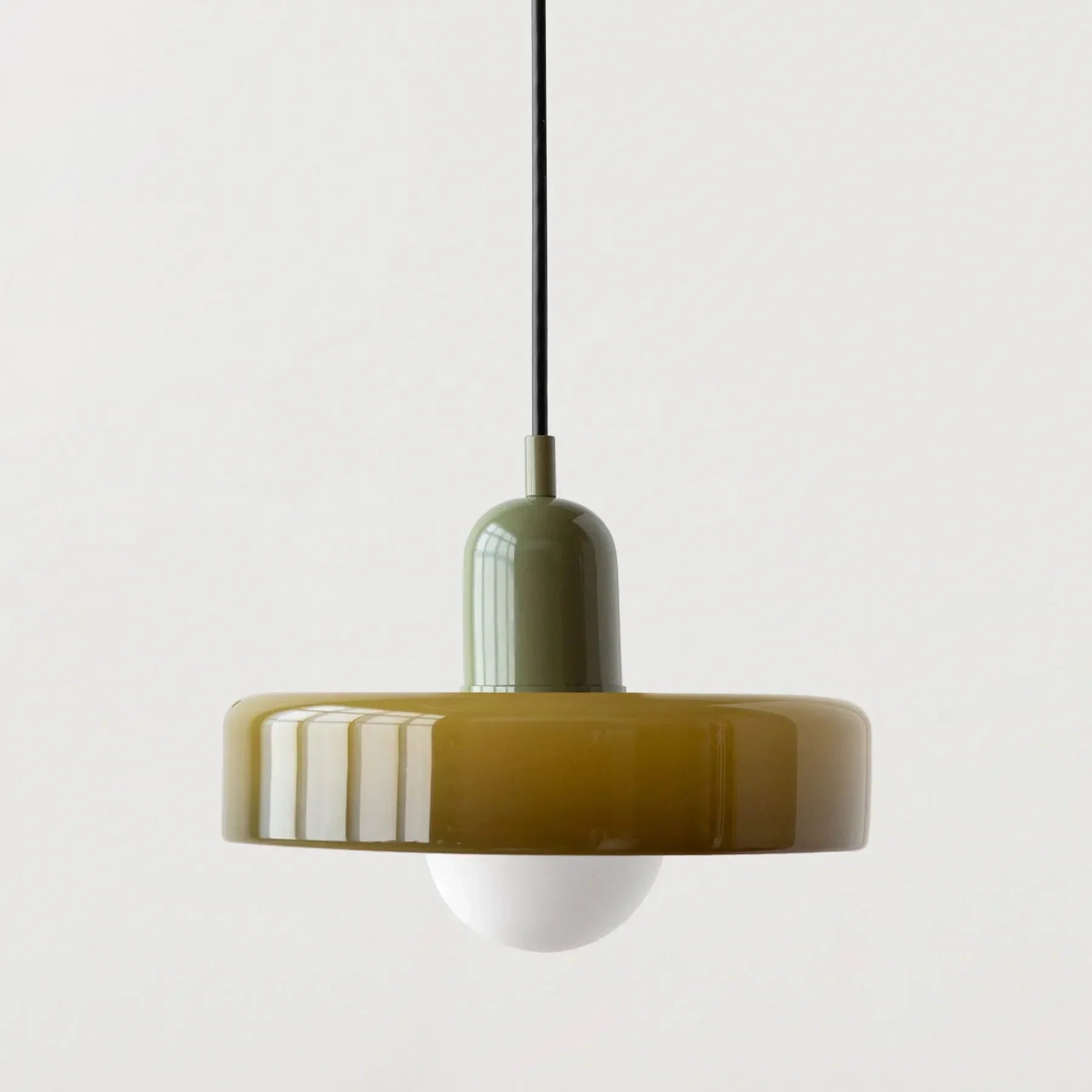Suspension en verre – Éclairage design élégant aux couleurs douces pour salle à manger ou chambre