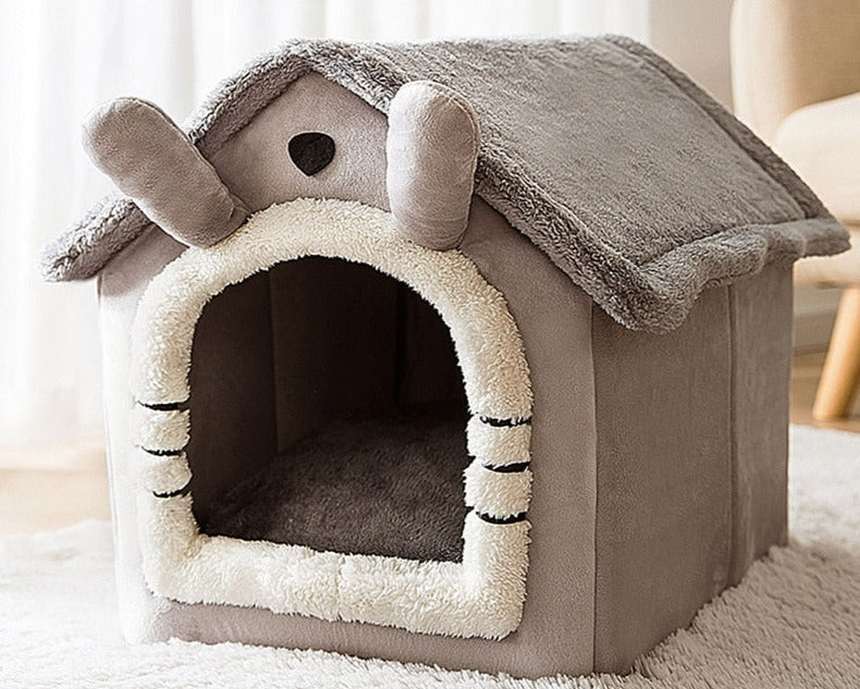 Pet House – Soft Fabric, Various Colors and Patterns for Small Pets Up to 4 kg