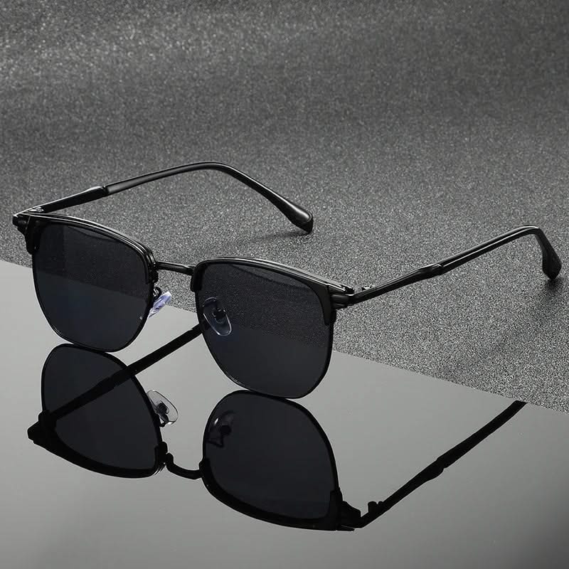 Lunettes de Soleil Clubmaster Monture Métal Polie