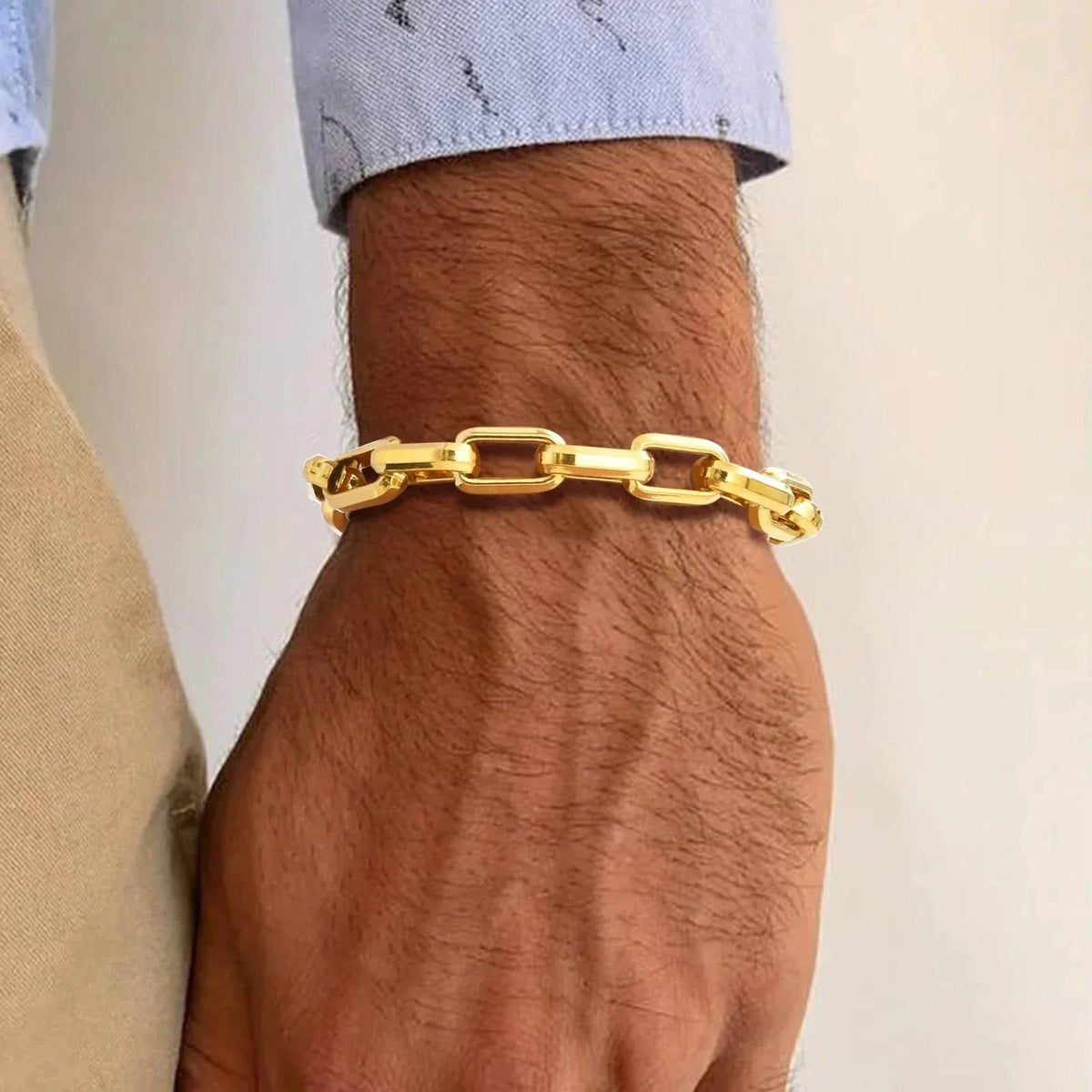 Bracelet Homme Chaîne en Acier Inoxydable
