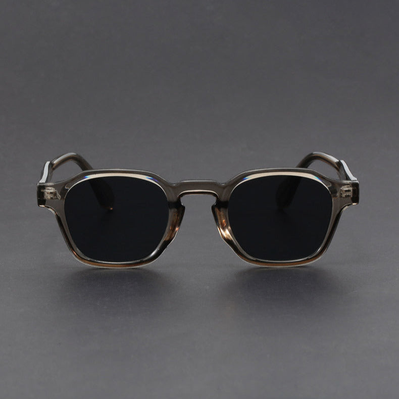 Lunettes de Soleil Rétro Monture Carrée en Polycarbonate