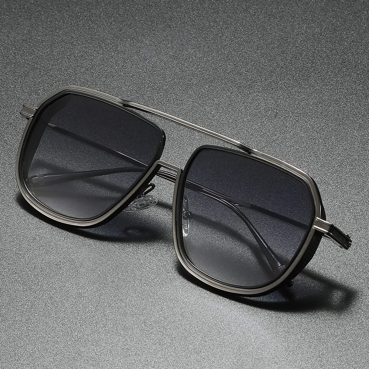 Lunettes de Soleil Aviateur en Métal avec Protection UV