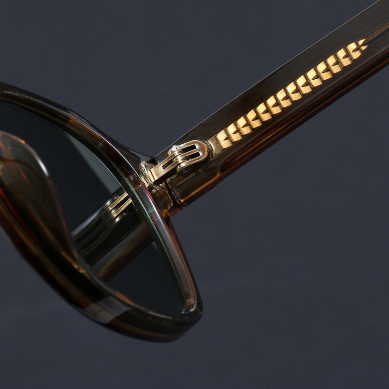 Lunettes de Soleil Rétro Monture Carrée en Polycarbonate