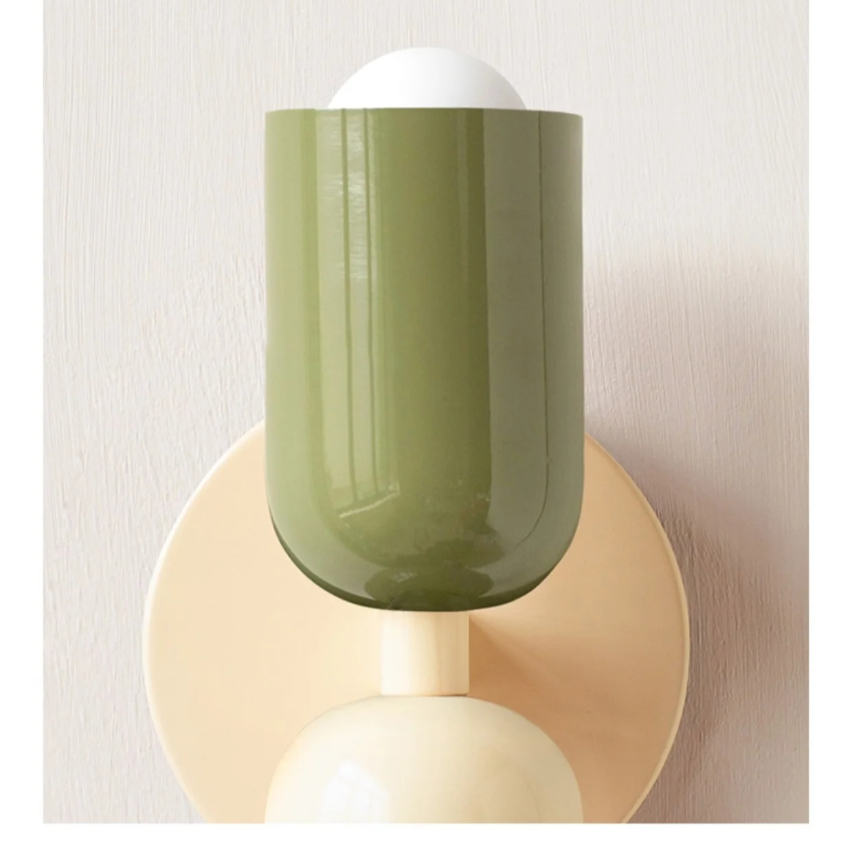 Applique Murale Scandinave – Blanc, Design Minimaliste pour Salon ou Chambre