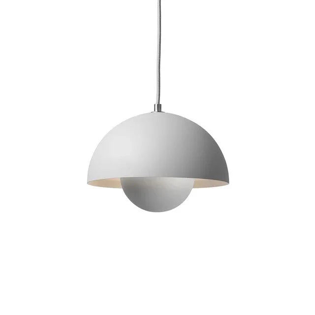 Suspension – Demi-sphère, finition mate au design scandinave pour salle à manger ou salon