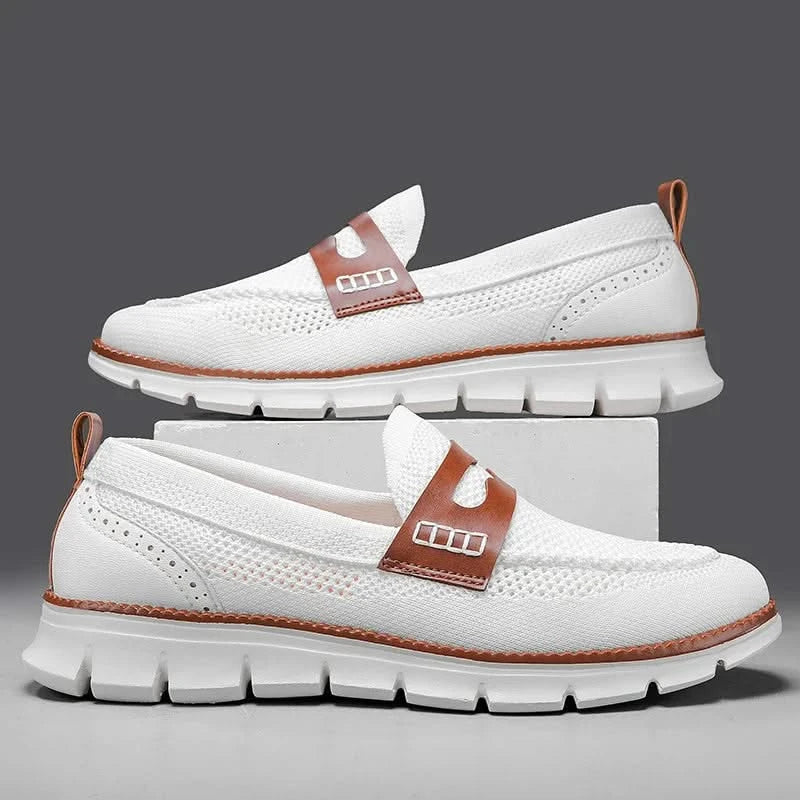Mocassins Homme en Mesh Respirant - Semelle Confort Orthopédique