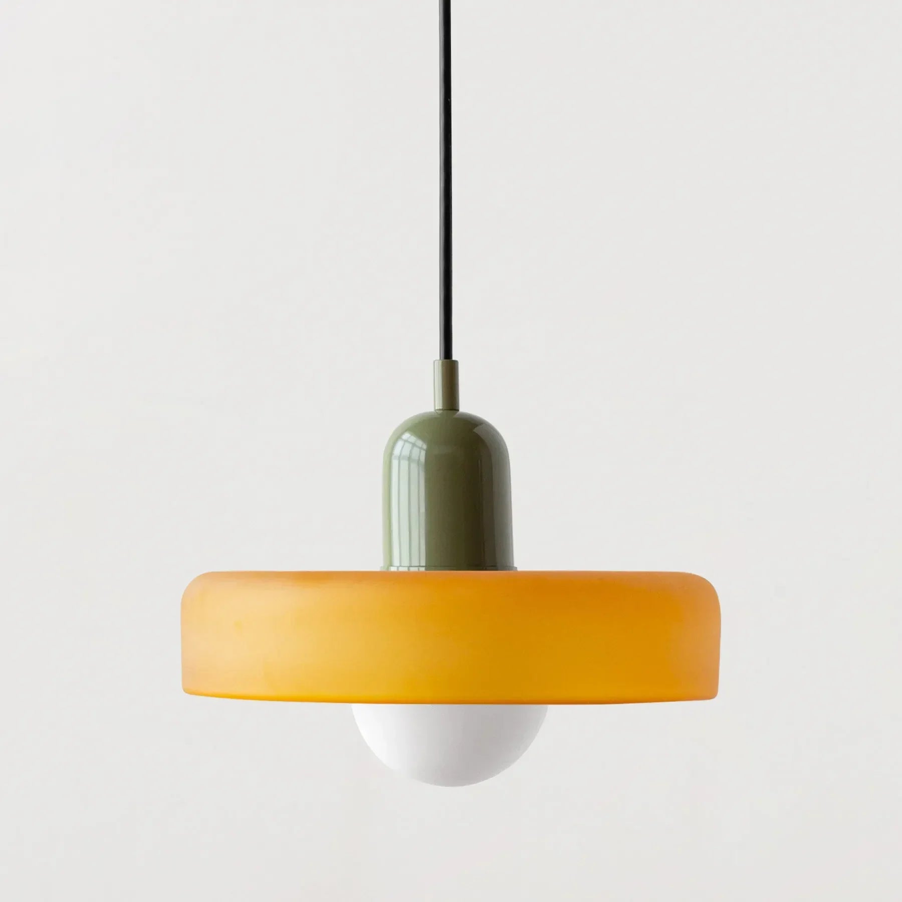 Suspension en verre – Éclairage design élégant aux couleurs douces pour salle à manger ou chambre