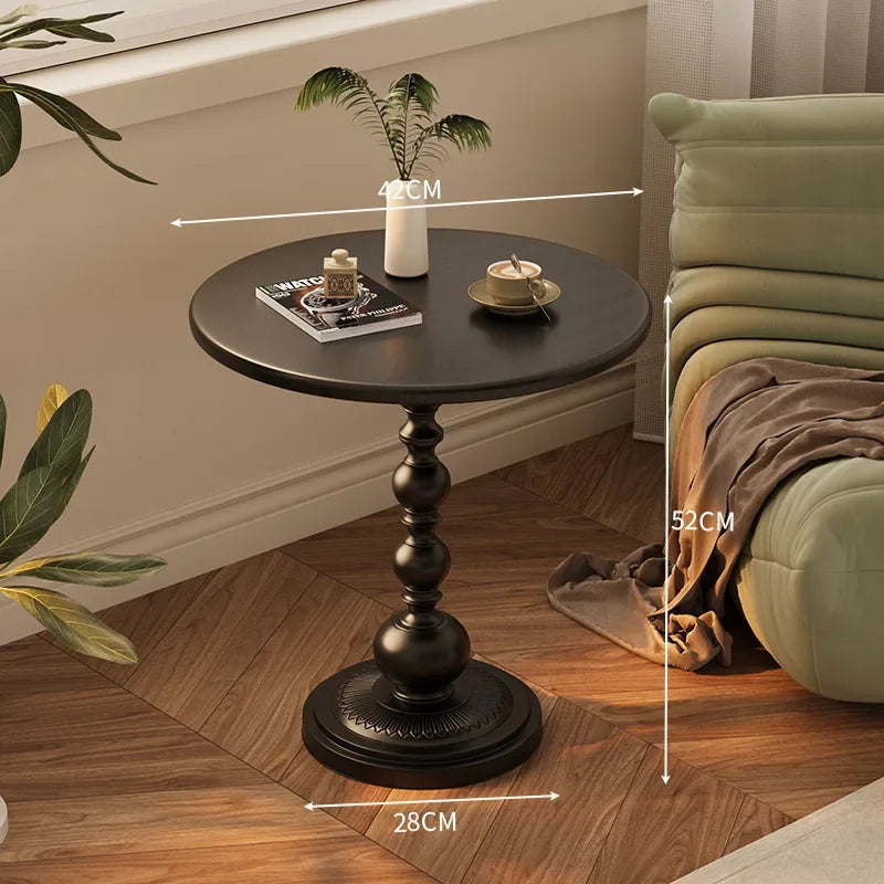 Table Ronde – Style Vintage Moderne, Format Compact pour les Petits Espaces
