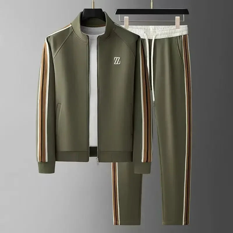Survêtement Homme en Coton avec Détails Cuir