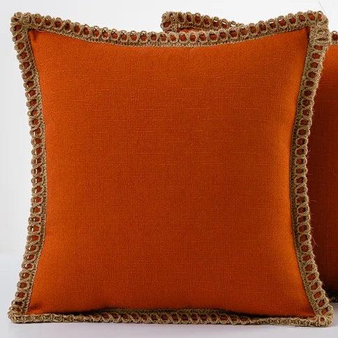 Cushion cover – Polyester, colorful, French style, for a sofa or bed