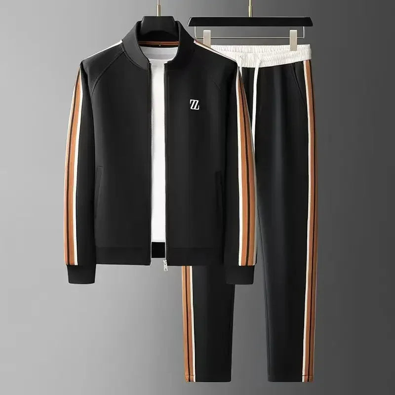 Survêtement Homme en Coton avec Détails Cuir