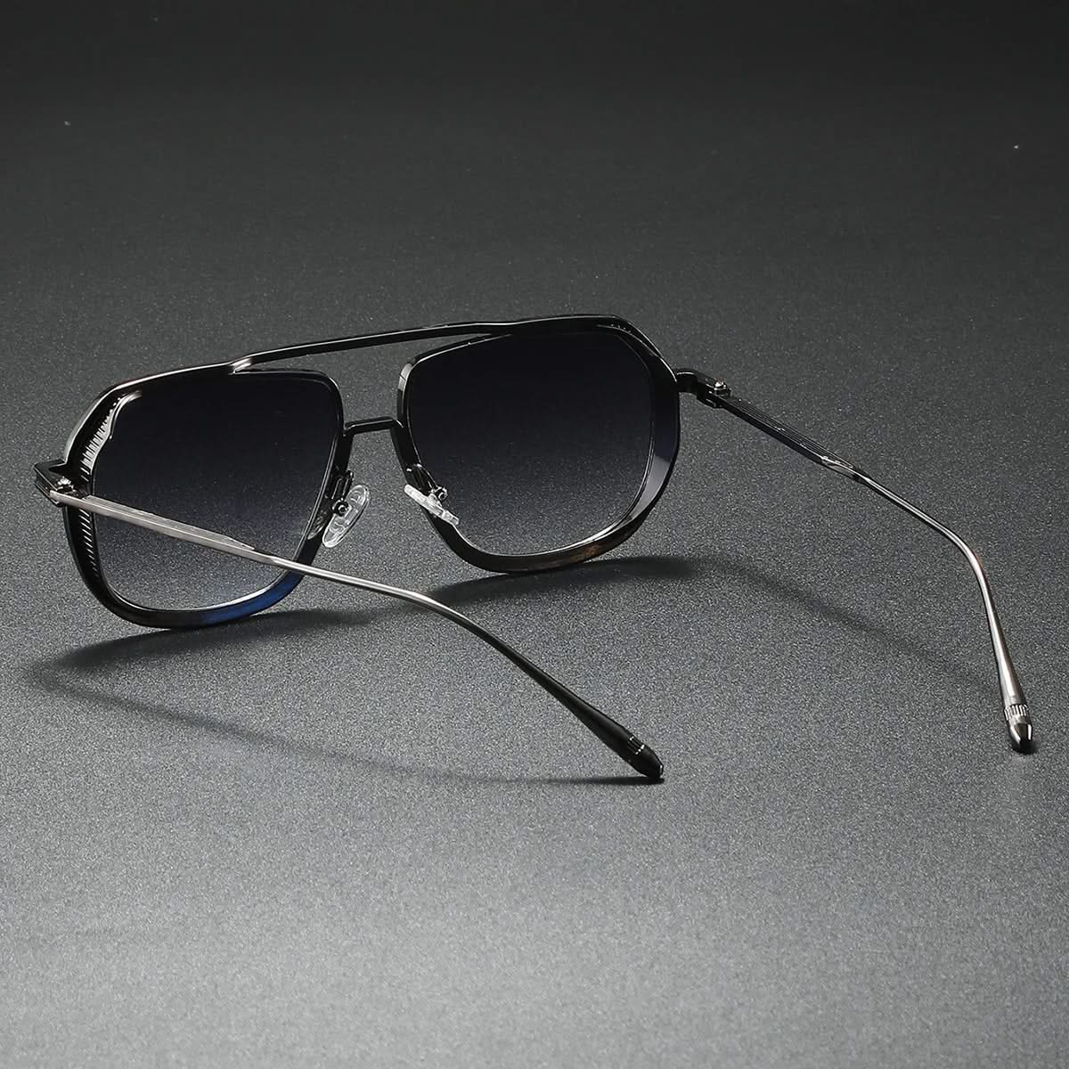 Lunettes de Soleil Aviateur en Métal avec Protection UV