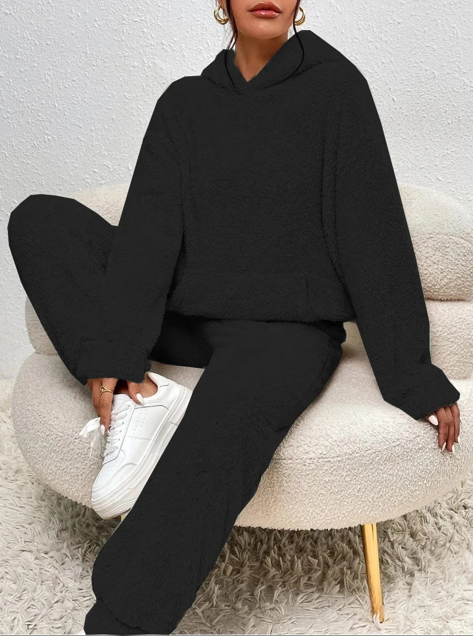 Combinaison Pyjama Peluche à Capuche Femme et Homme