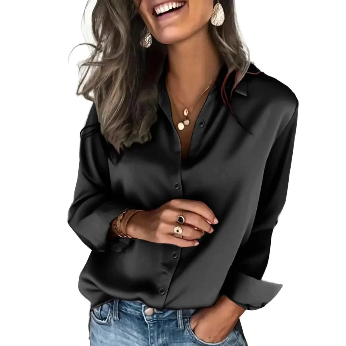 Chemise Femme Ample à Boutons - Coupe Décontractée Chic