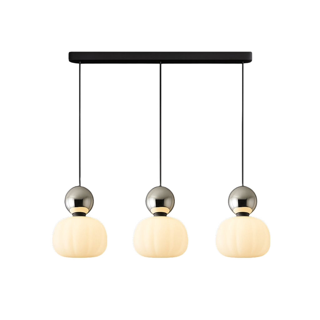 Suspension Art Déco Lampe de Plafond Globe Coloré