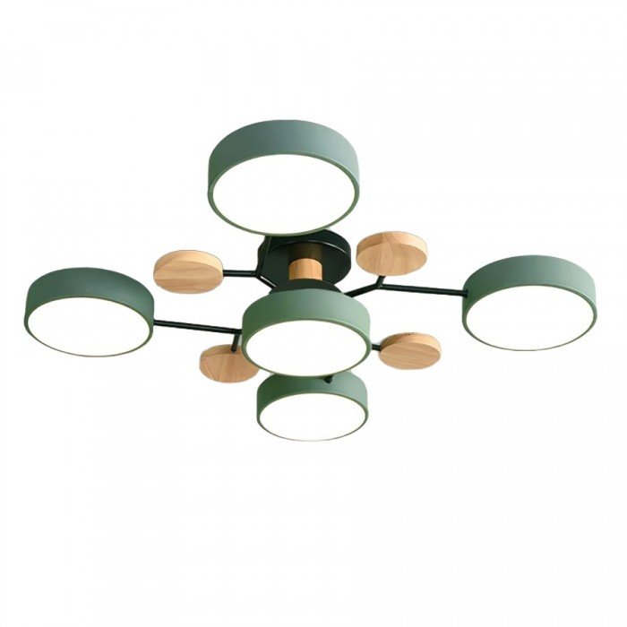 Plafonnier LED Scandinave à Branches Multiples - 4 à 7 Points Lumineux