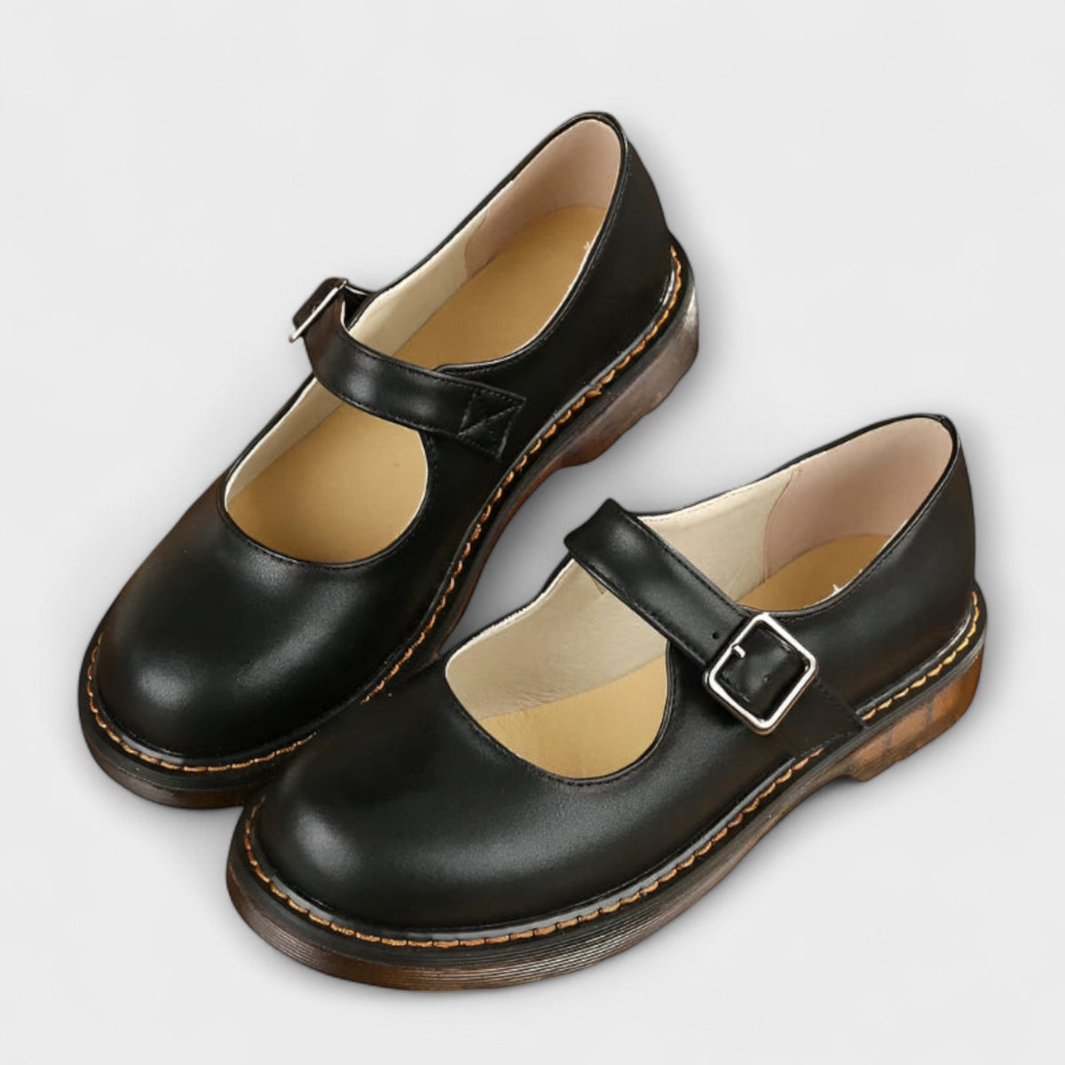 Chaussures Mary Jane Orthopédiques Femme à Boucle Réglable