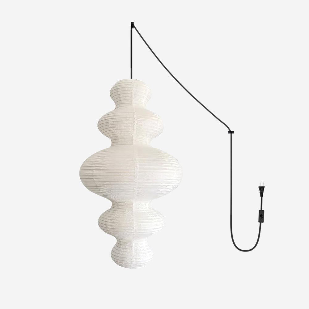 Stylish Pendant Light with Rice Paper Shade – 47cm Diameter for Kitchen Pendant Lighting 0