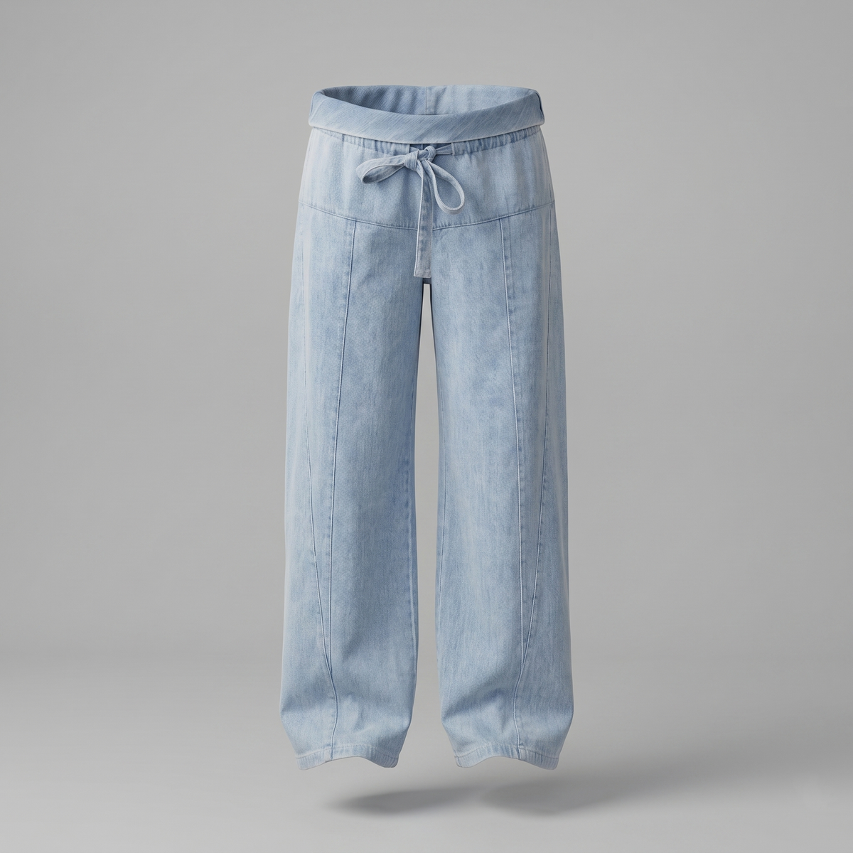 Jean de Grossesse Denim Coupe Large Taille Ajustable