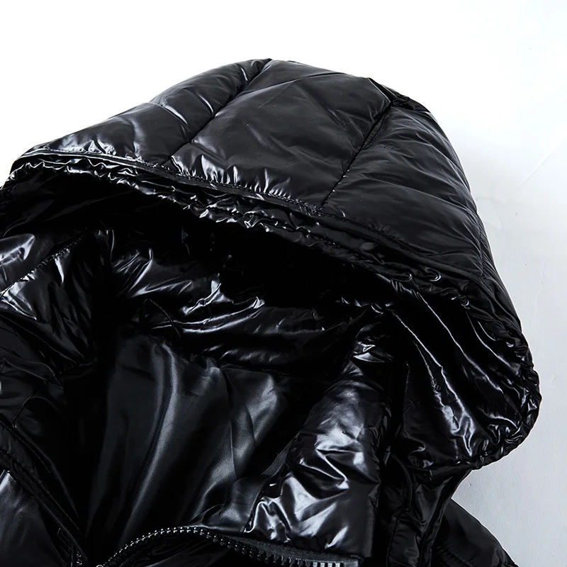 Veste Matelassée Homme à Capuche, Finition Brillante