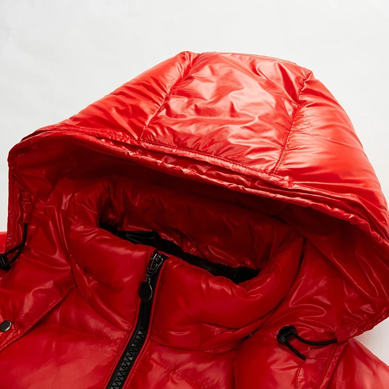Veste Matelassée Homme à Capuche, Finition Brillante