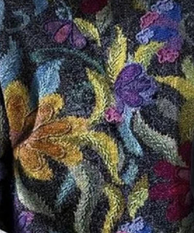 Pull Femme à Motifs Floraux - Tricot Doux Imprimé