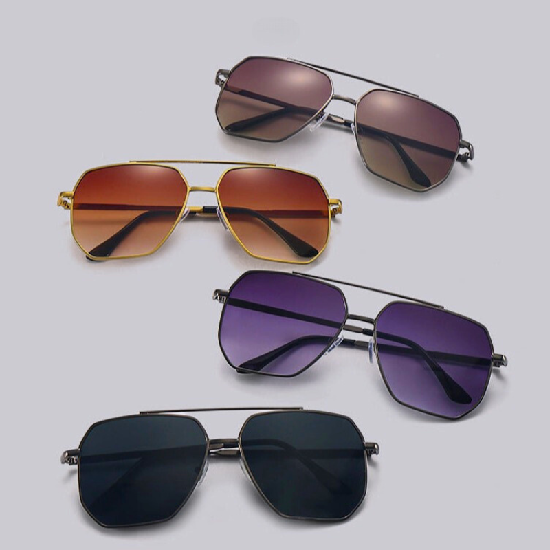 Lunettes de Soleil Aviateur Mixtes - Monture Métal Légère