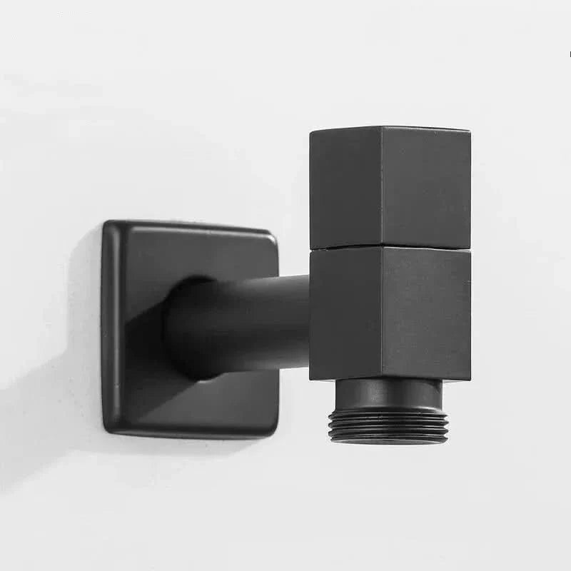 Wall-mounted faucet – Matte black brass for the kitchen, bathroom, or garden