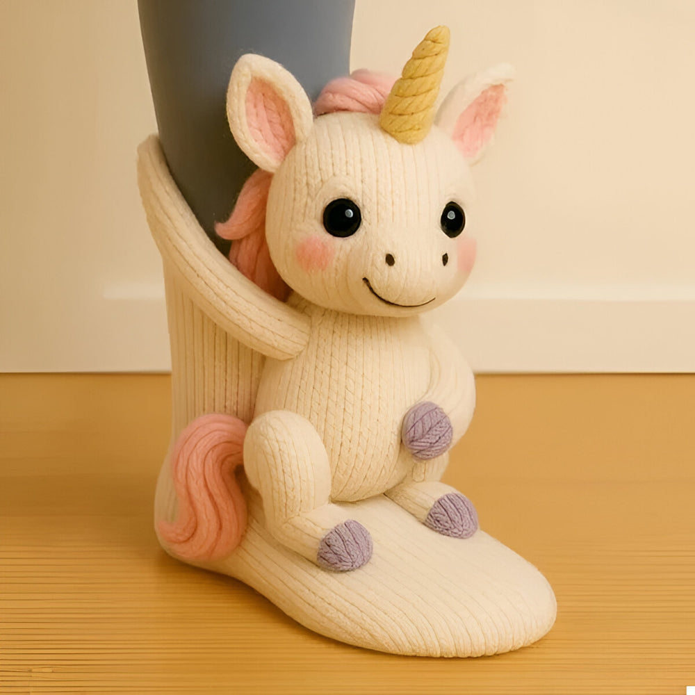 Animal Socks – Plush, 3D Design with Non-Slip Soles for Winter Use at Home