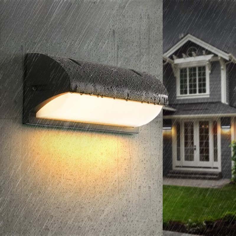 Motion-Sensor Wall Light – Black, Waterproof LED for the Garden, Porch, or Driveway